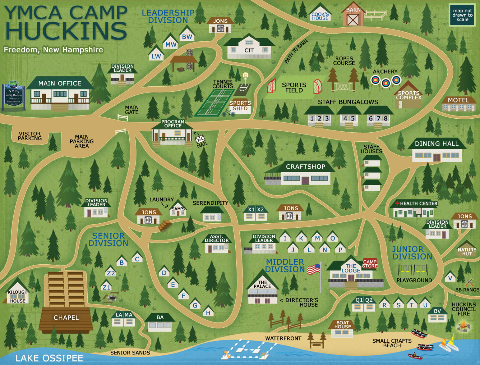 Interactive Map YMCA Camp Huckins