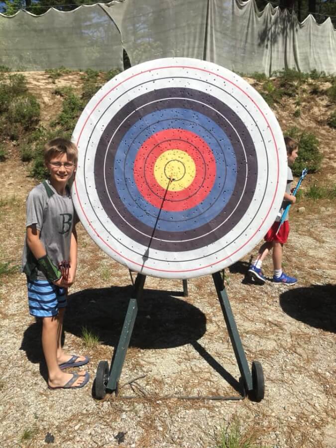 archery YMCA Camp Huckins